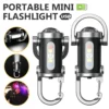 Portable LED Mini Flashlight USB Rechargeable