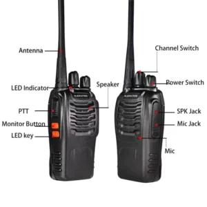 4 PCS ALERVITES PM 88NRF Walkie Talkie