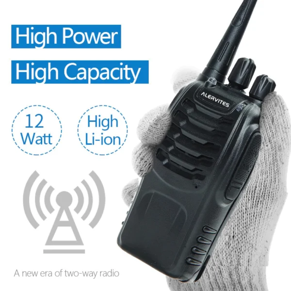 4 PCS ALERVITES PM 88NRF Walkie Talkie