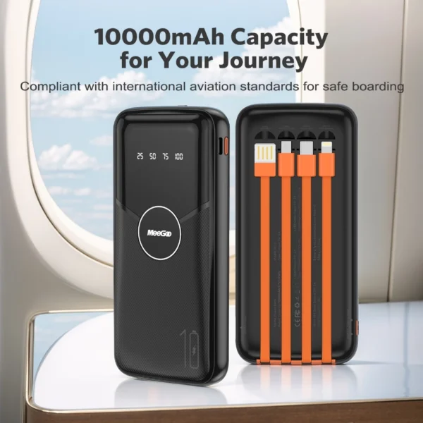 Random MeeGoo Powerbank 10000mAh Built in Cable
