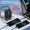 65W Retractable Cable Charger UK Plug
