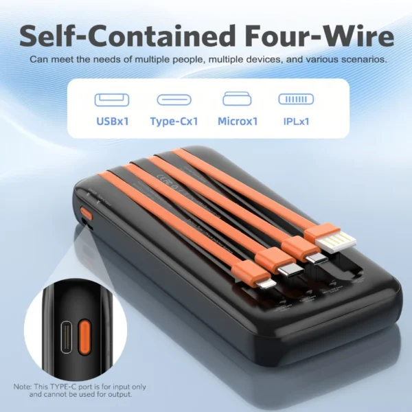 Random MeeGoo Powerbank 10000mAh Built in Cable