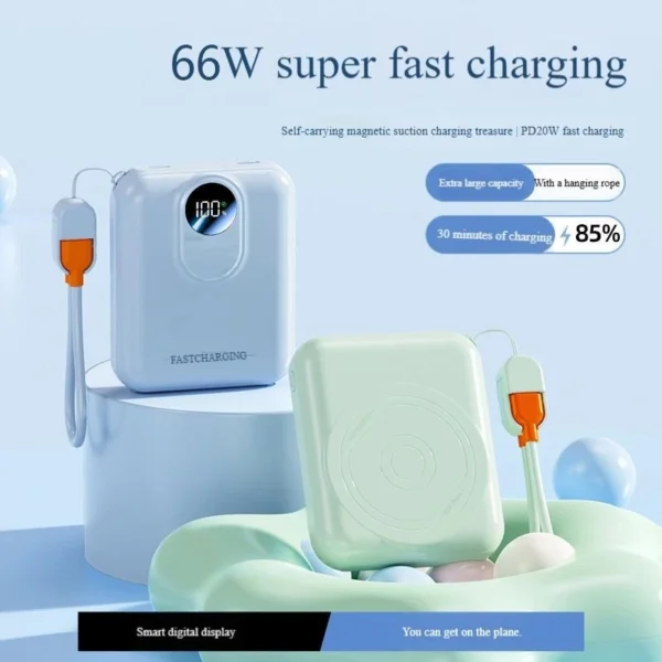 Random 50000mAh Magnetic Wireless Powerbank 66W