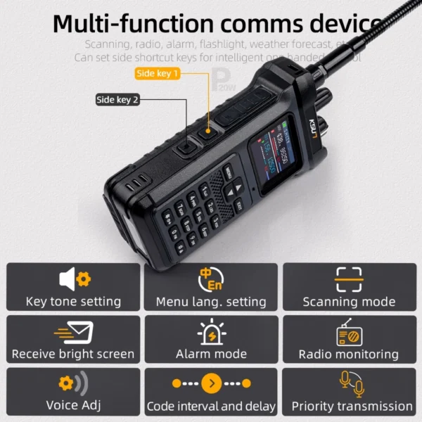 KSUN UV119D 20W Walkie Talkie