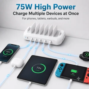 BELLSTAR 75W 6 Port Charging Station