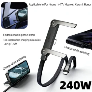 240W 2 in 1 Charging Cable Stand