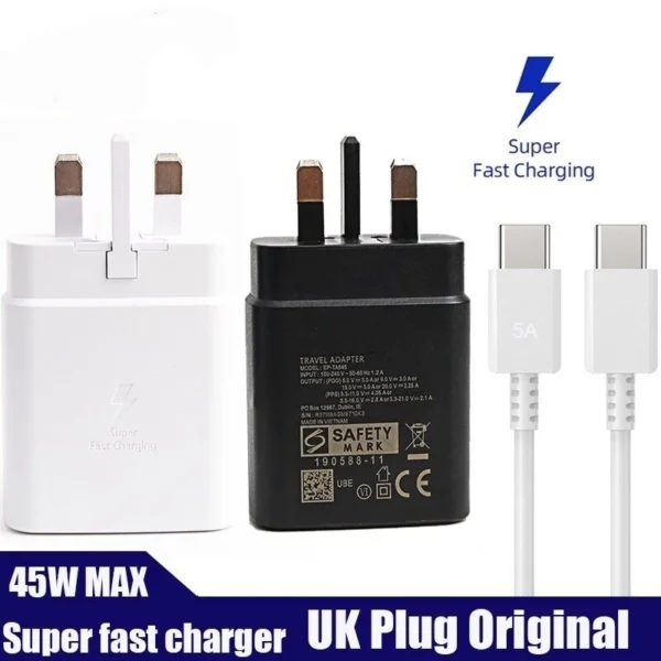 Random 45W Super Fast Charger UK Plug
