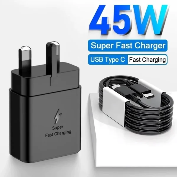 Random 45W Super Fast Charger UK Plug